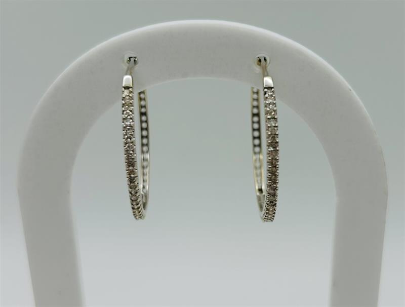 Diamond Hoop Earrings