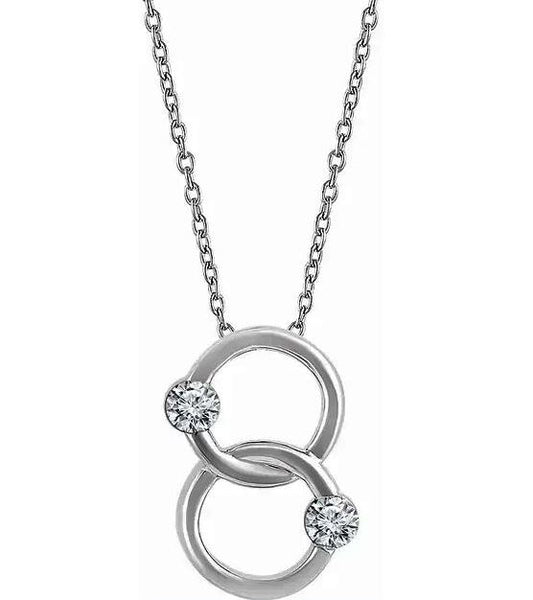 Connected Circles Diamond Necklace