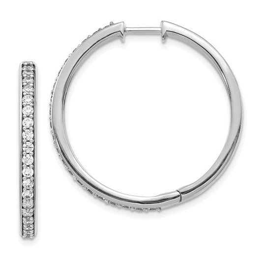 Diamond Hoop Earrings