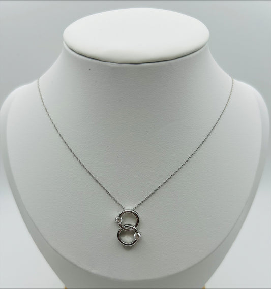 Connected Circles Diamond Necklace